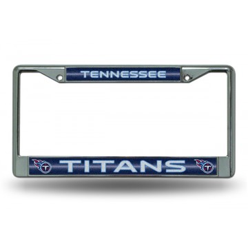 Tennessee Titans Glitter Chrome License Plate Frame 